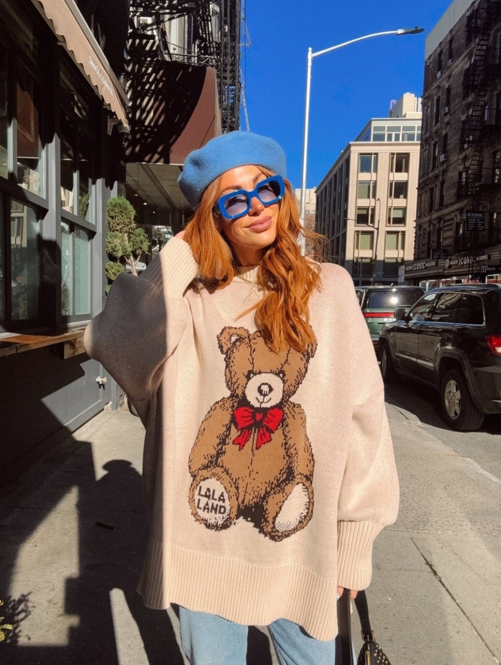 Dressed In LALA Knit Teddy Sweater